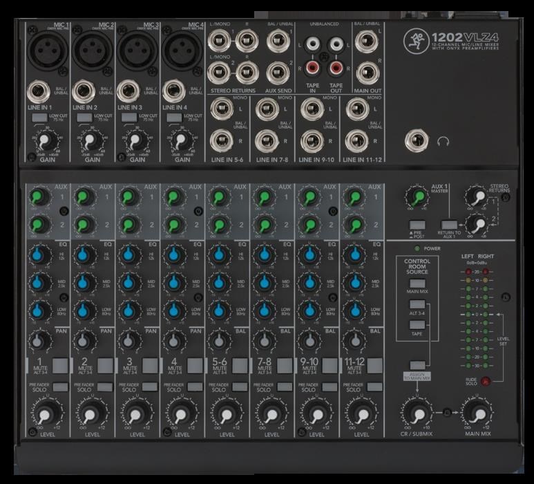 Mackie 1202 VLZ4 Mixer 12 Channel Audio 