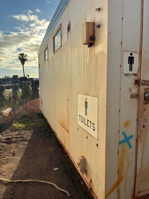 <p>2012 Red Ochre Toilet Block Event 6.0Mx2.4M **Whyalla Playford**</p>