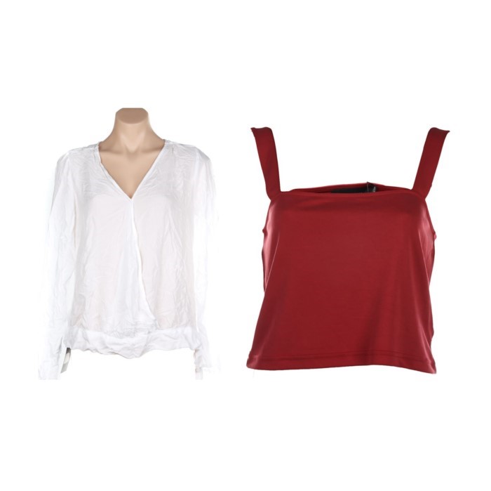 2 x Women's Tops, Incl: MINKPINK & RE, Size S (8), White & Berry. Buyers N