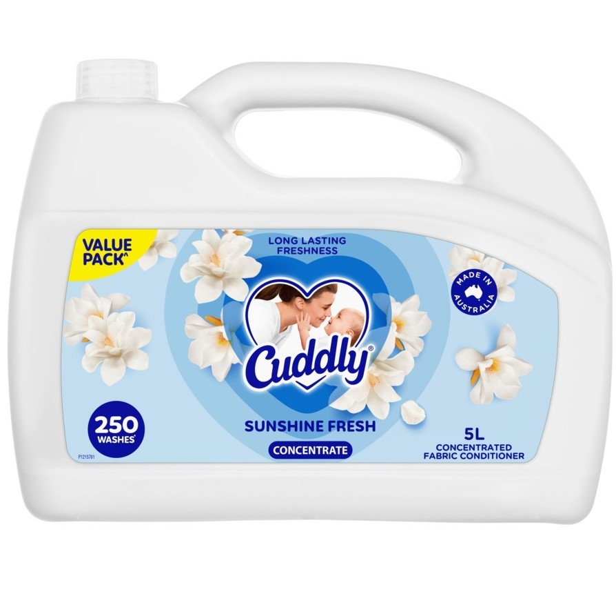 CUDDLY Concentrate Sunshine Fresh Concentrated Fabric Softner, 5L. N.B: Den