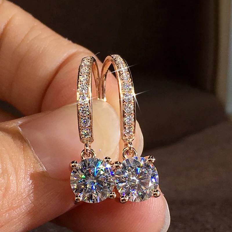 Designer Simulated Diamond Earrings