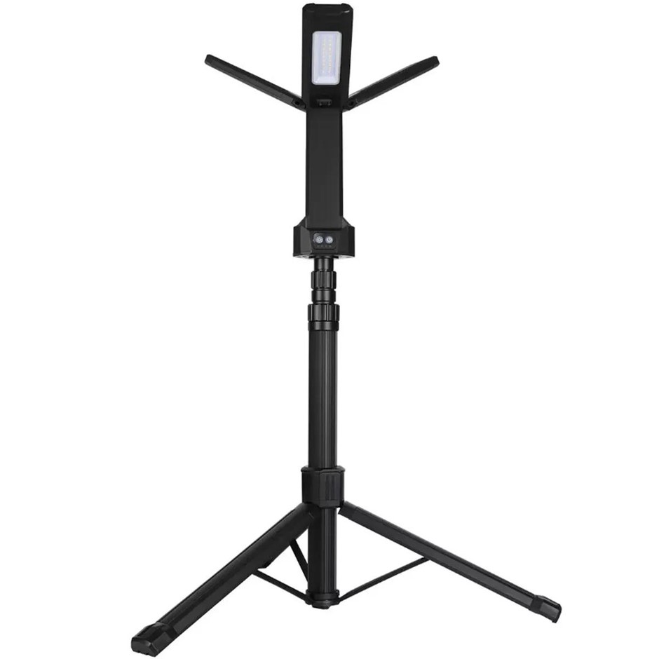 FEIT 2,000 Lumen Rechargeable LED Work Light With Tripod. NB: Used, not in
