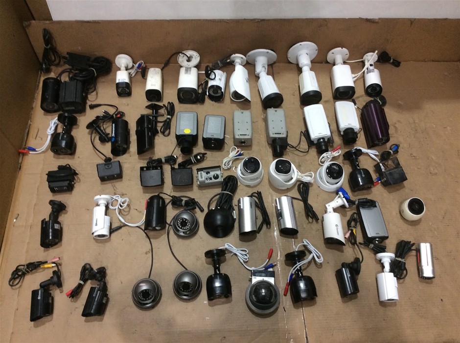 Mixed Brand CCTV Security Surveillance Cameras (Lot of 40)
