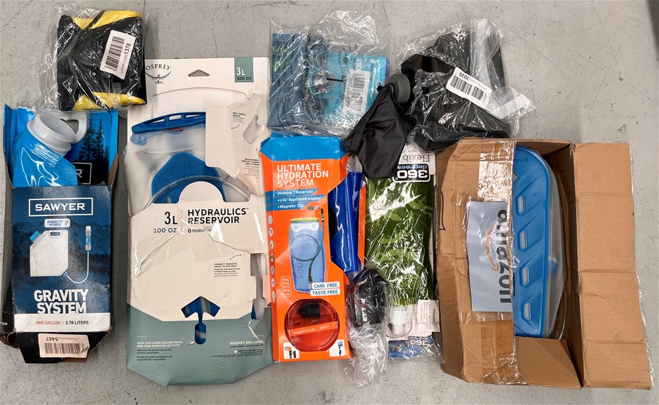 Assorted Camping/Hiking Essentials Including SAWYER, WIDEPAC & More. NB: So