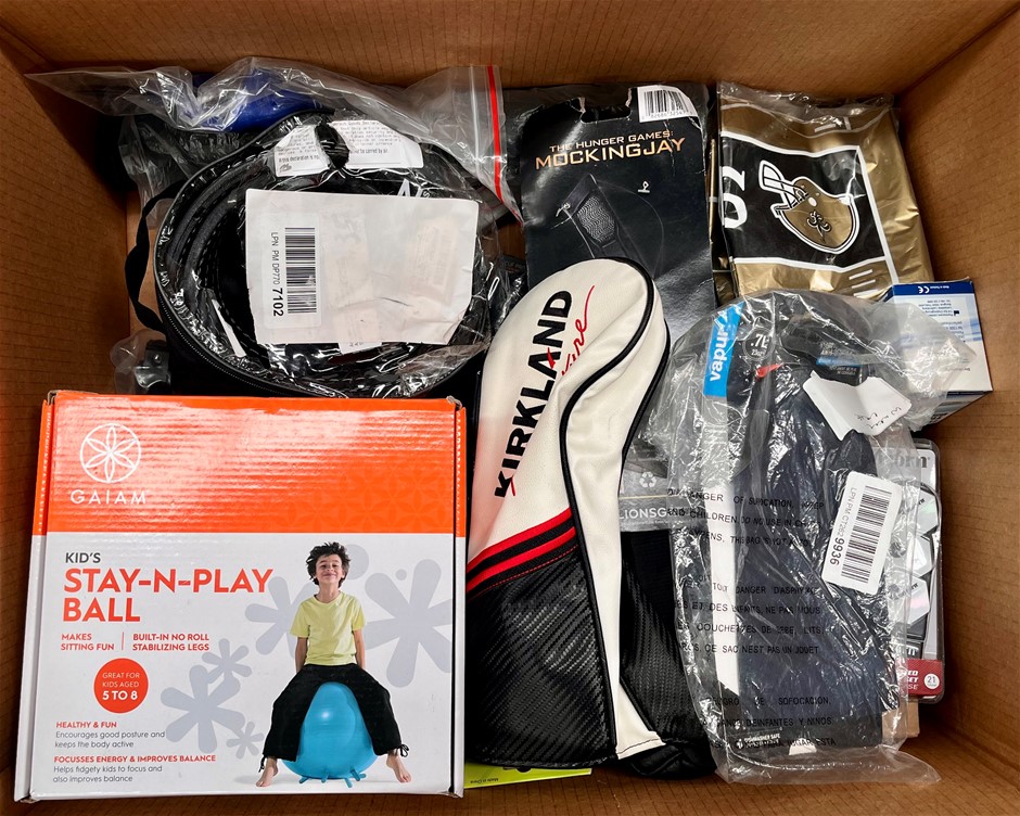Assorted Sports Products Including KIRKLAND, GAIAM & More. NB: Sold as show