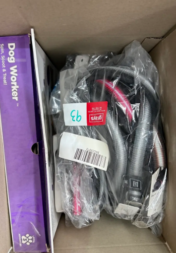 Assorted Box of Pet Items incl Collars, Harnesses, Puzzles etc. NB: Items