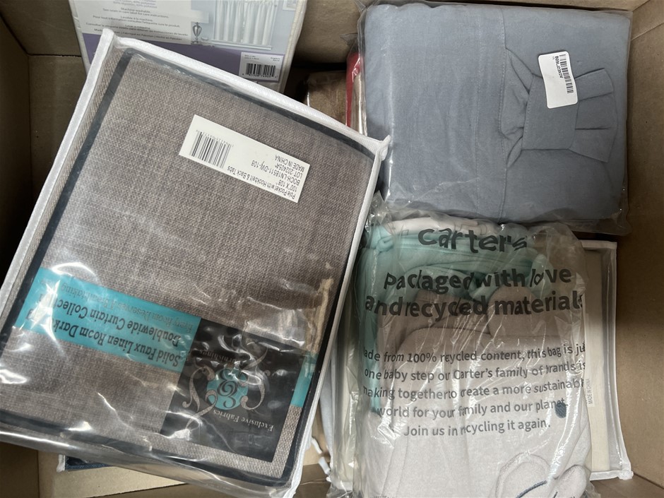 10 x Assorted Curtains. NB: Photo as is. Some Not in Original Packaging, So
