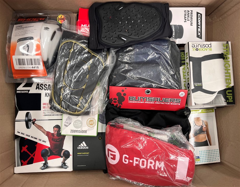 Assorted Sports Products Including WILSON, EVERLAST, MULLER & More. NB: Sol