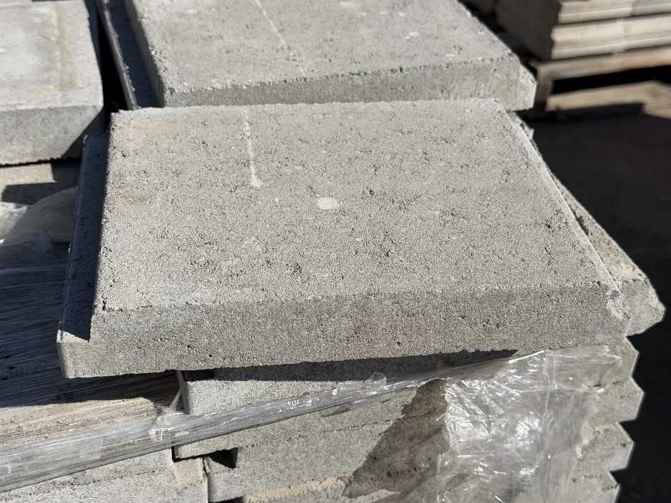 <p>Concrete Blocks Clean Out Backing Tiles - Grey with Smooth Face 176 Back