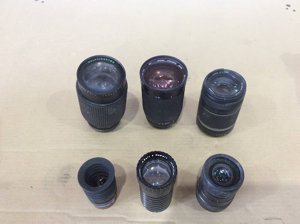 Canon Mixed Brand and Model Camera Lenses (Lot of 6)
