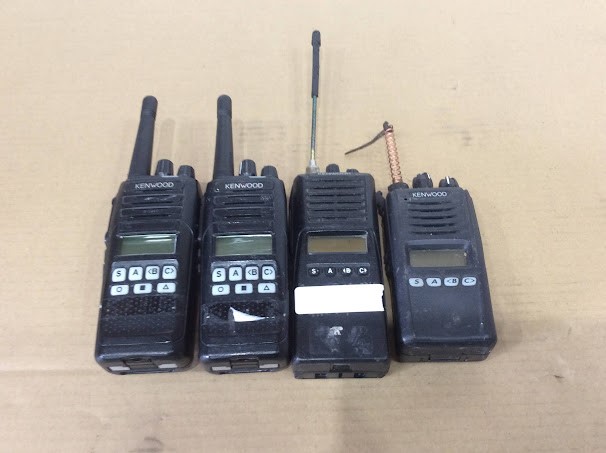 Kenwood Mixed Model Portable Two-way Radios (Lot of 4)
