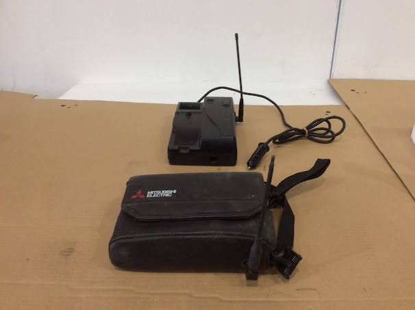 Cellvox 931&Mitsubishi Electric Vintage Transportable Bag Phone (Lot of 2)