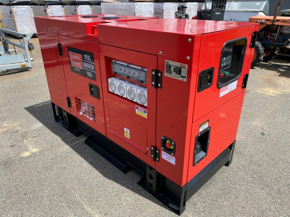 <p>Silenced 15kVA Single Phase Generator(Unused)</p>