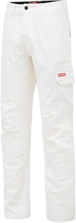 HARD YAKKA Men's 3056 Stretch Canvas Cargo Pant, Size 102R, White, Y02880.