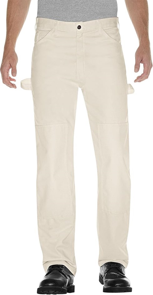 DICKIES Men's Double Knee Painter's Pant, 38W x 32L, Natural,