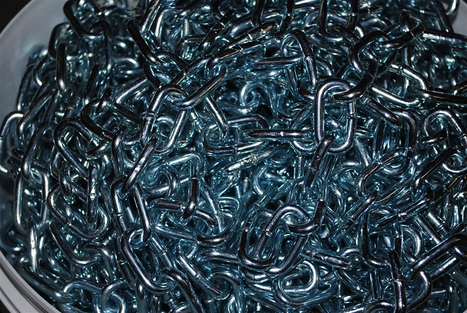 1015m x Galv. Chain 5mm, General Link Proof Coil (1 x 500kg Drum)