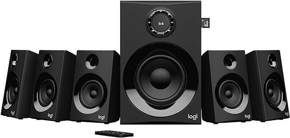LOGITECH Z607 Wireless Bluetooth 5.1 Speaker System, Surround Sound, 160 Wa