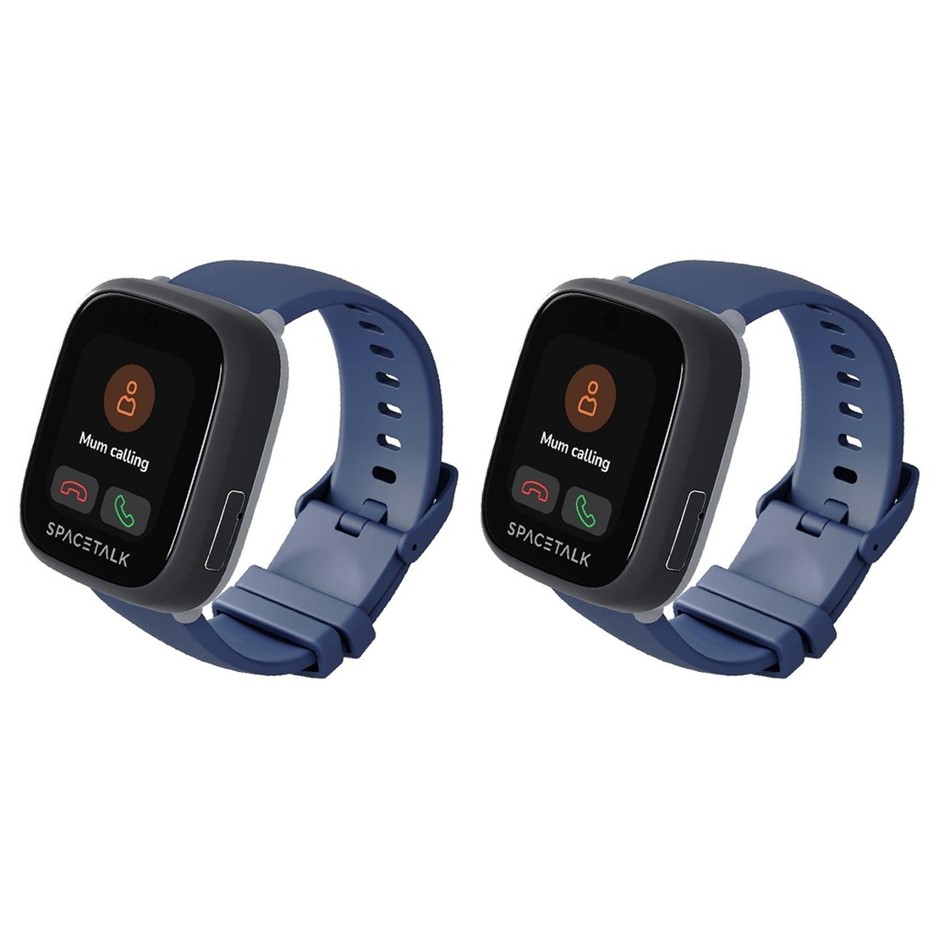2 x SPACETALK Loop Smartwatch, Kids Smart Watch, 4G, GPS, 2MP Camera, Dusk.