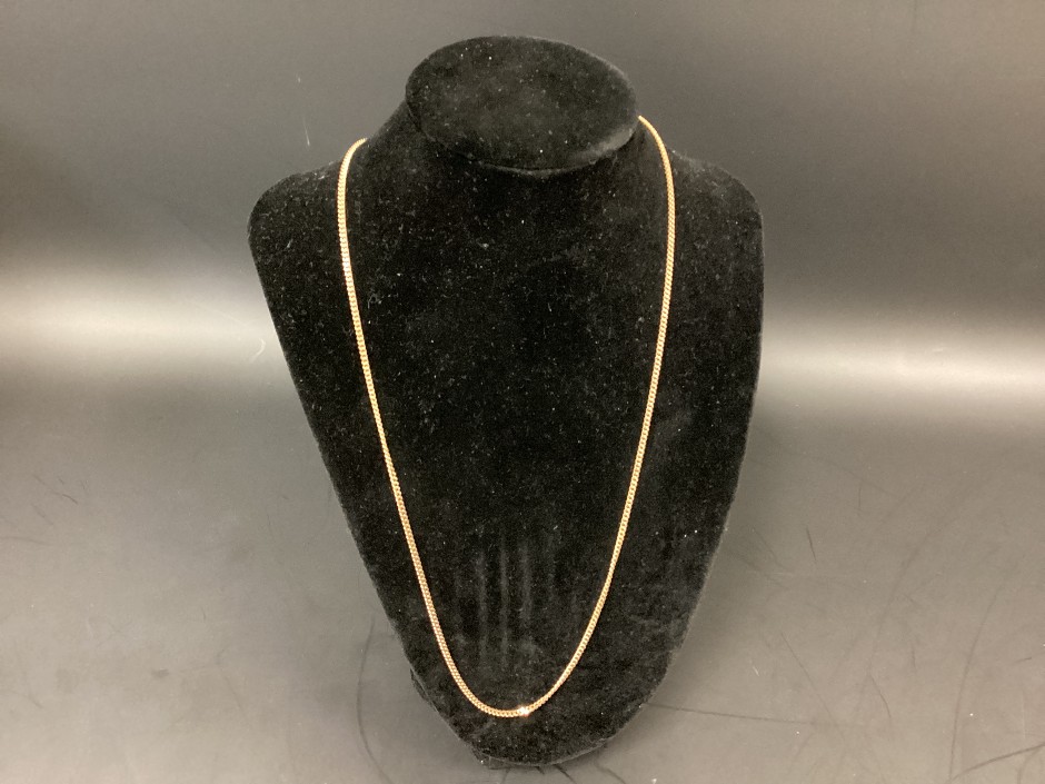 1 X Stamped 9ct Yellow Gold, Chain Necklet