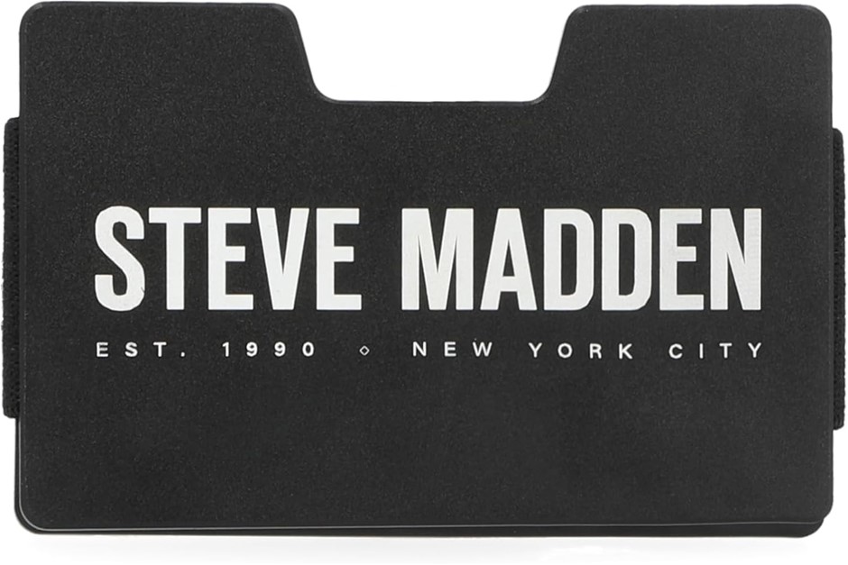 STEVE MADDEN Men's Minimalist Wallet Credit Card Holder Removable Money Cli