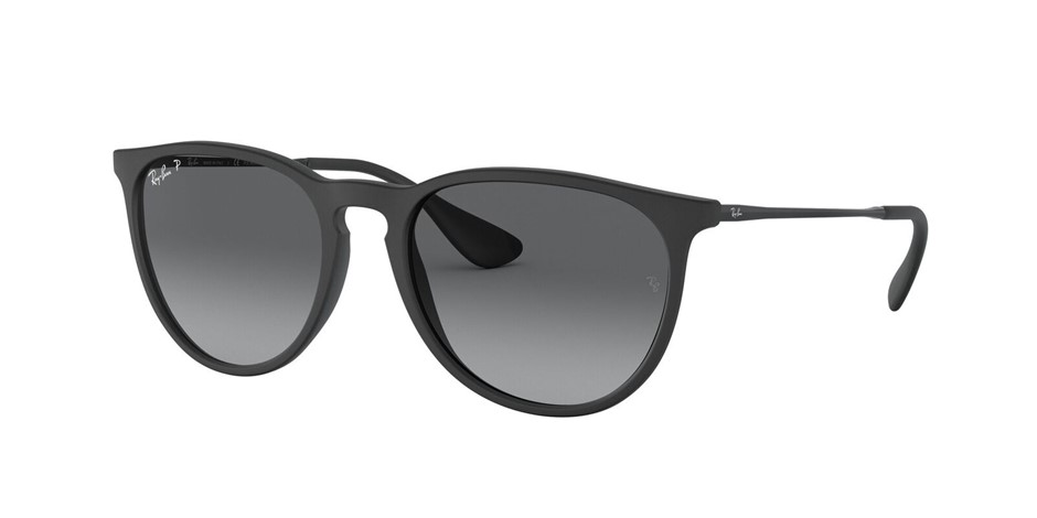 RAYBAN Erika Sunglasses, 54-18-145, Black (622/8G), RB4171-F. RRP: $200. NB