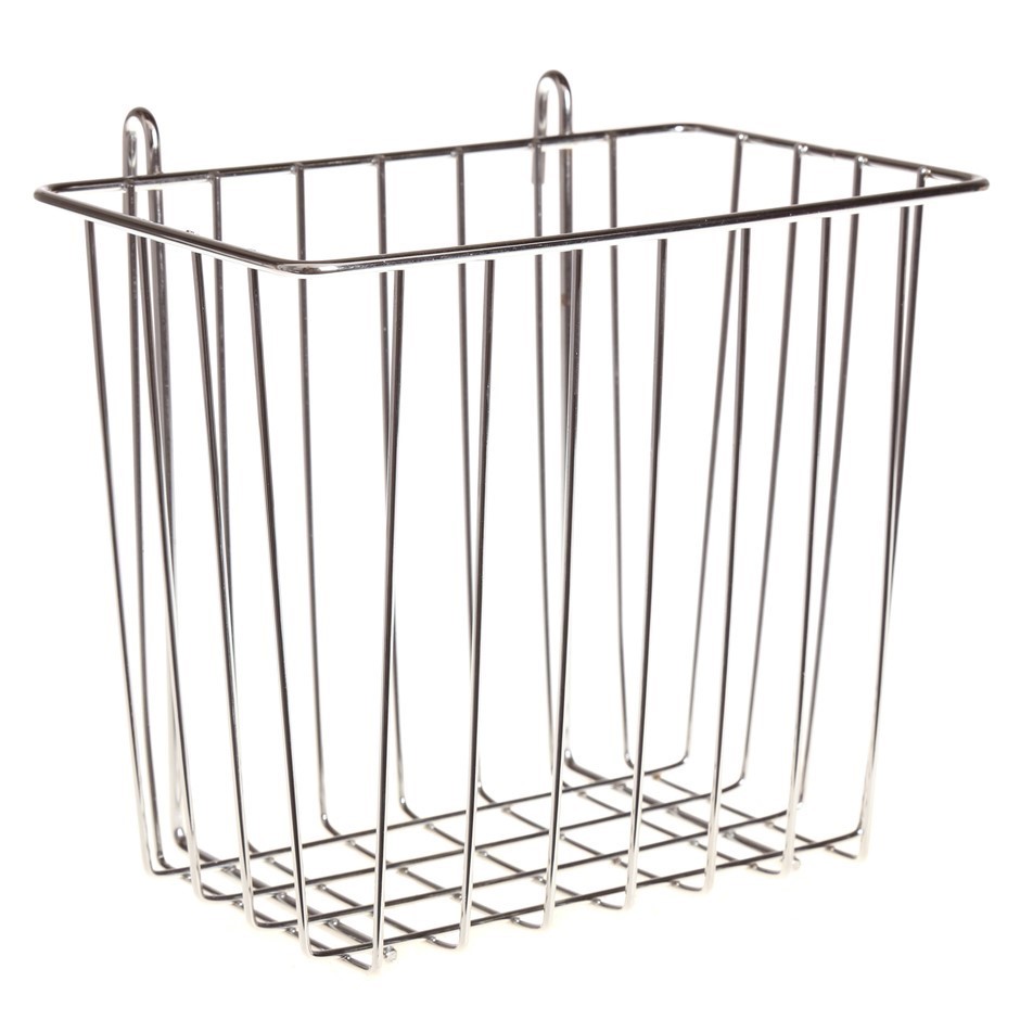 6 x MAINONE Bathroom Chrome Storage Wire Baskets, 14.0 (D) x 21.0 (W) x 19.