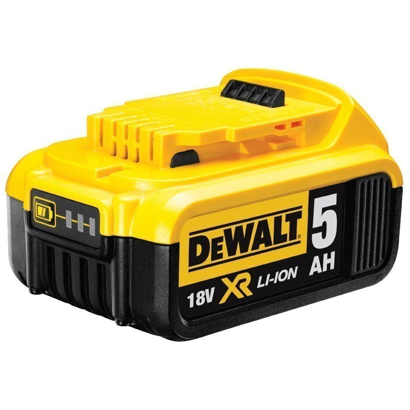 5 x DeWALT 18V 5.0Ah XR Li-Ion Cordless Slide Batteries. NB: Not Working, H