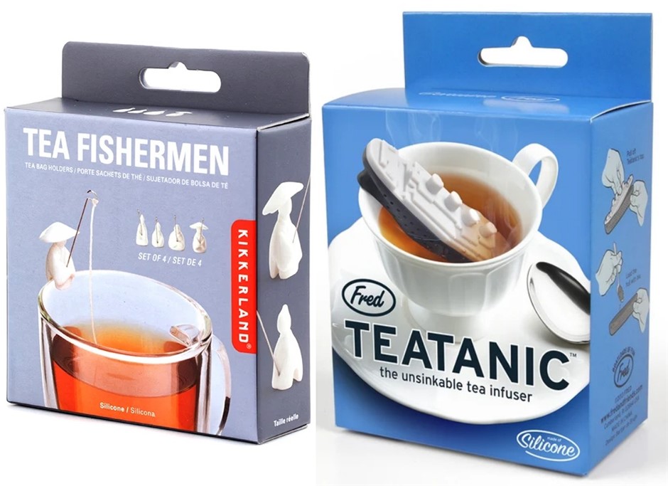 TEA INFUSERS: Fishermen Tea Bag Holder + Fred TEATANIC Titanic Tea Infuser