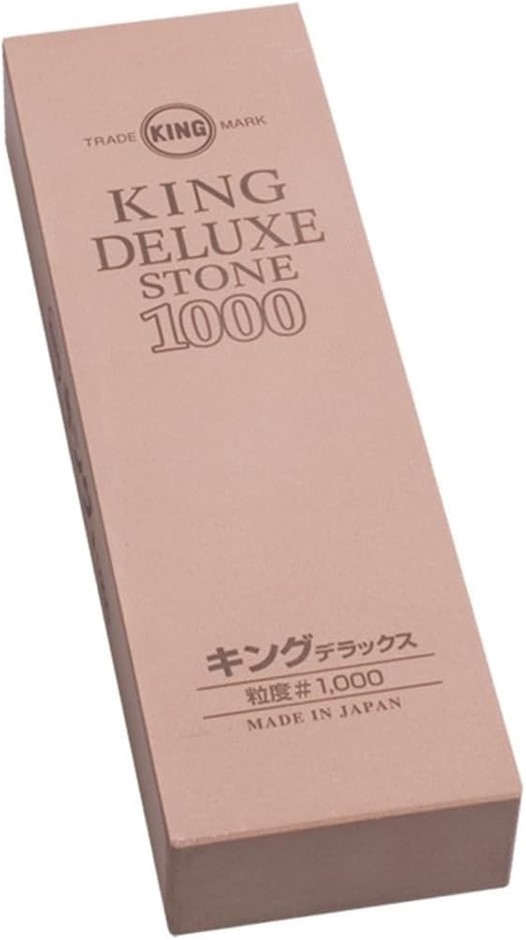 King 1000 Grit Deluxe Sharpening Water Stone Made in Japan (23L x 7.1W x 7.