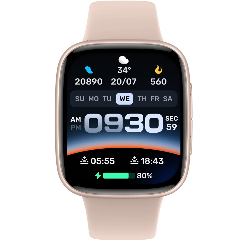 AIWA 1.85'' Smart Watch ROS/CRE Band NB: minor use