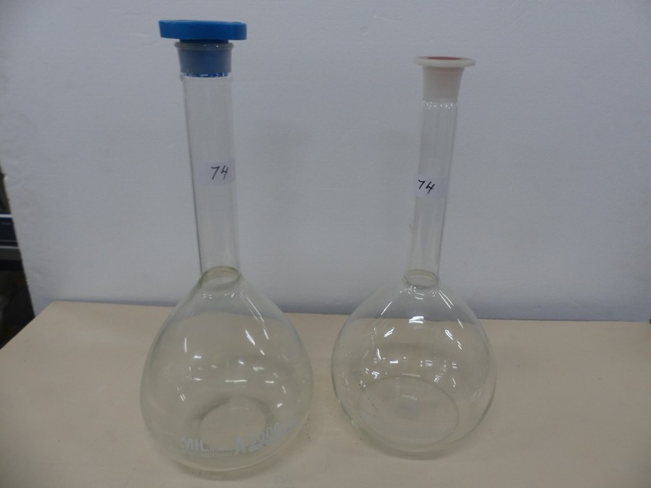 Volumetric Flasks 5 Litre Grade A with Stoppers