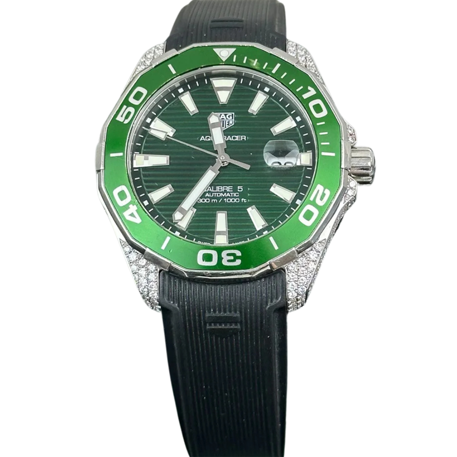 TAG HEUER AQUARACER CALIBRE 5 AUTOMATIC 43MM STEEL WAY201S.BA0927 WXO COA
