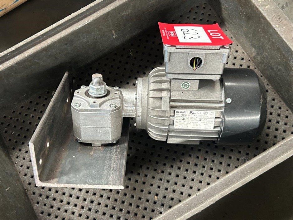 Rexroth 0.16kW Electric Motor With Reduction Drive Gear Box