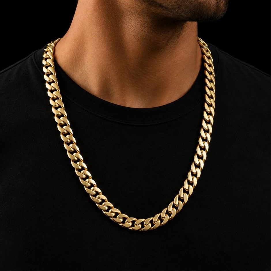 Gold Plated Cuban Link Necklace