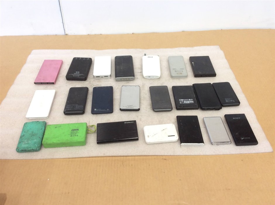 Mixed Brand Power Banks (Lot of 22)