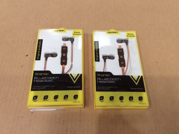 Sunpin Stereo Bluetooth Headset - New (Lot of 2)
