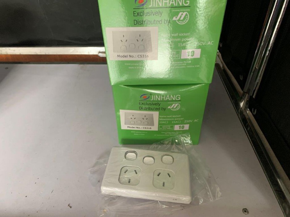 2 x Boxes of Jinhang Wall Sockets (Unused)