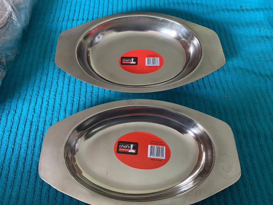 Quantity of Chef's Choice Stainless Steel Dishes (Unused)