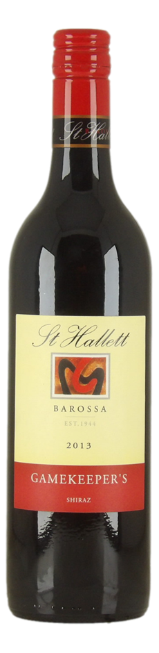St Hallett-Gamekeepers Shiraz 2013 (5x 750mL), Barossa.
