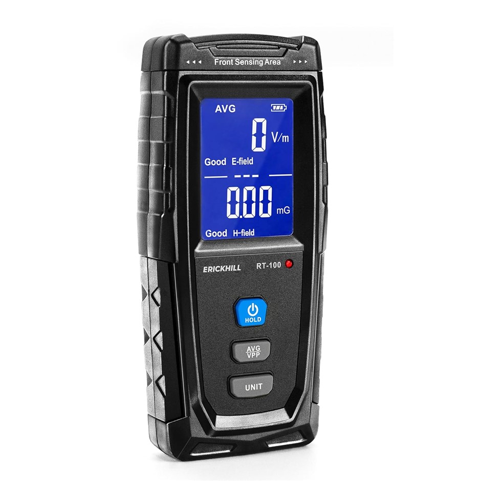 ERICKHILL EMF Meter, Detects Electric and Magnetic Fields, Handheld Digital