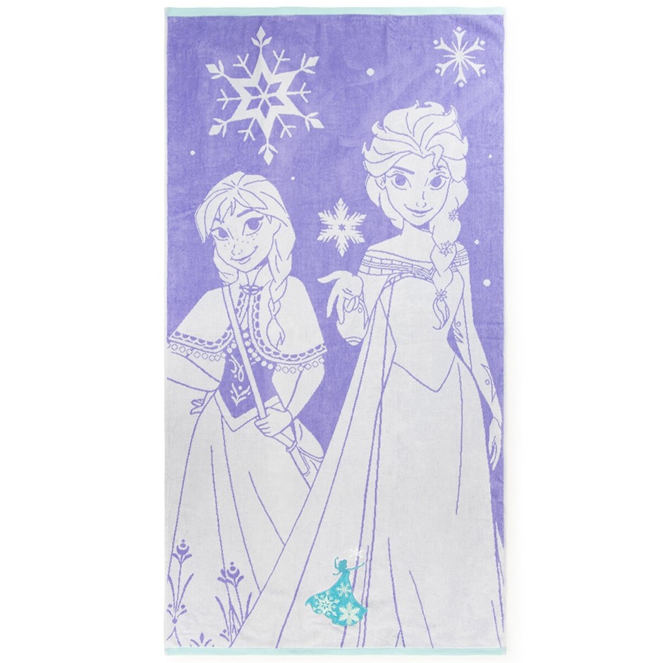 DISNEY Frozen Jacquard Beach Towel, 160cm x 86cm, 100% Cotton. NB: Not in o