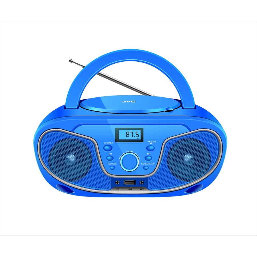 JVC Portable CD Player RD-N327 AA with Bluetooth - Blue NB: Minor use