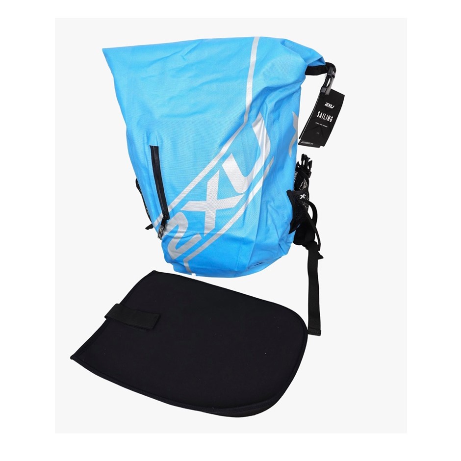 2XU Unisex Dry Bag Back Pack, Size 50L, Blue/ Silver.