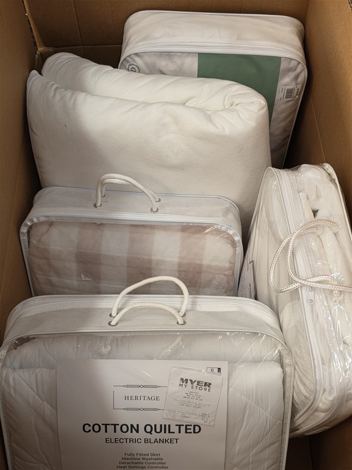 5 x Assorted Cotton Electric Blanket.