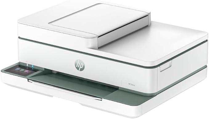 HP Envy 6531E All-in-One Printer, White.