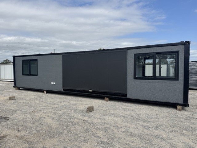 40FT Container Home / Granny Flat with Awning & Deck (2 Bedroom) (Unused