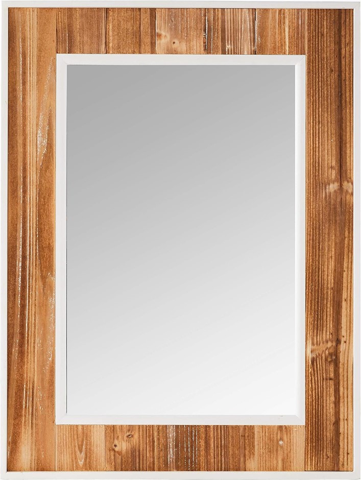 LAVIDA AF8627-1 Beach House Mirror, 60 x 2.5 x 80 cm, Made from pine, MDF a