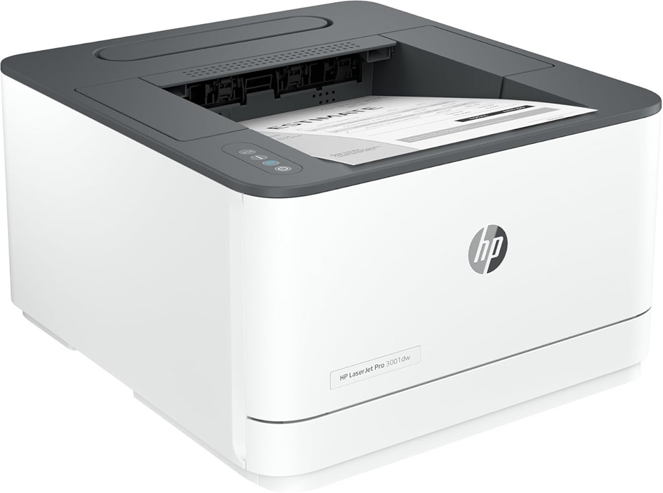 HP LaserJet Pro 3001dw Wireless Black & White Printer, Best-for-Office (3G6