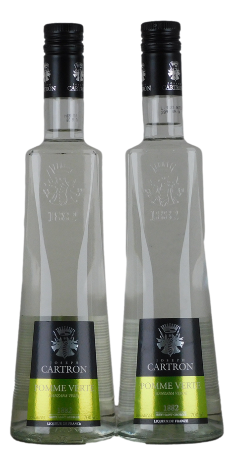 Joseph Cartron Pomme Verte Apple Liqueur (2x 700mL), France.