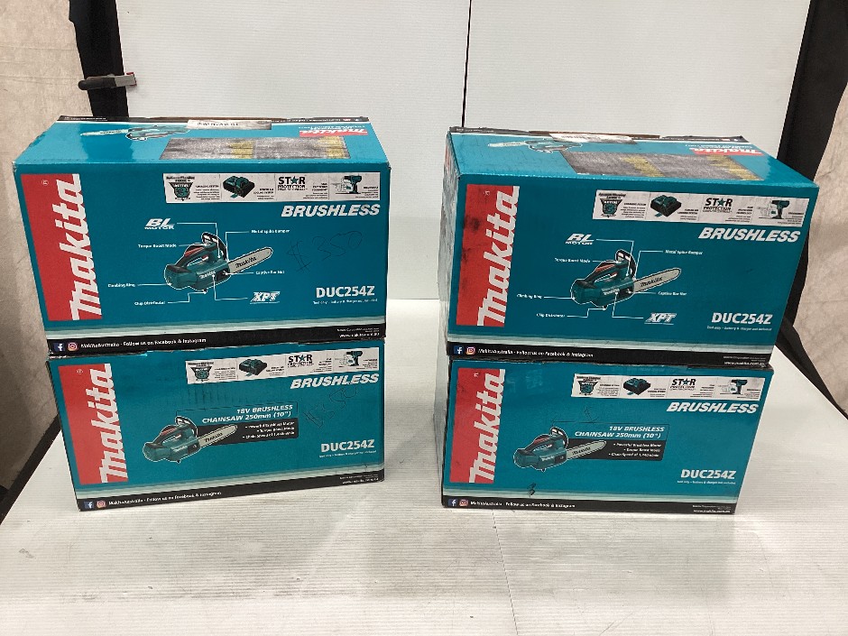 4x Makita 18v Brushless 250mm Chainsaw skins